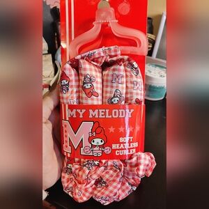 Sanrio My Melody Soft Heatless Curler - Red and Pink